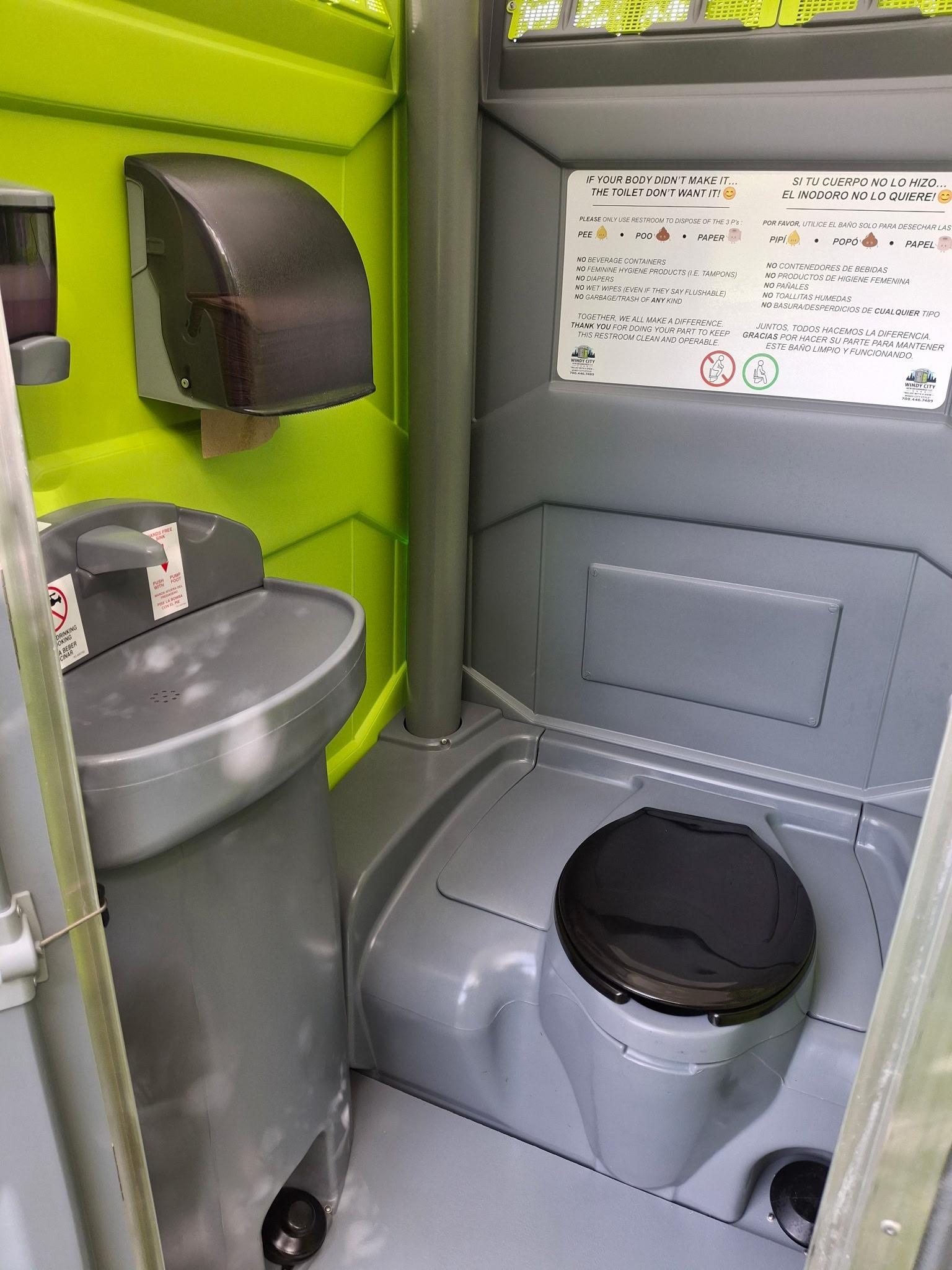 Interior of a Windy City deluxe unit with sink