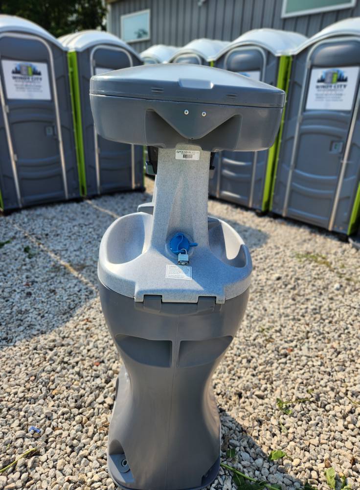 Windy City double sink hand-wash station